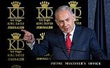 Prime Minister Benjamin Netanyahu speaks during lunch with NATO ambassadors to Israel at the King David hotel in Jerusalem on January 9, 2018. (Hadas Parushl/Flash90)