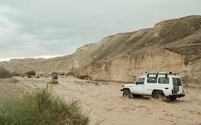 Illustrative: Flooding in the Judean Desert due to heavy rain, which hit Israel over night, on January 19, 2018. (Yaniv Nadav/Flash90) Illustrative: Flooding in the Judean Desert due to heavy rain, which hit Israel over night, on January 19, 2018. (Yaniv Nadav/Flash90)