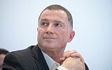 Knesset Speaker Yuli Edelstein, on January 30, 2018. (Miriam Alster/Flash90)