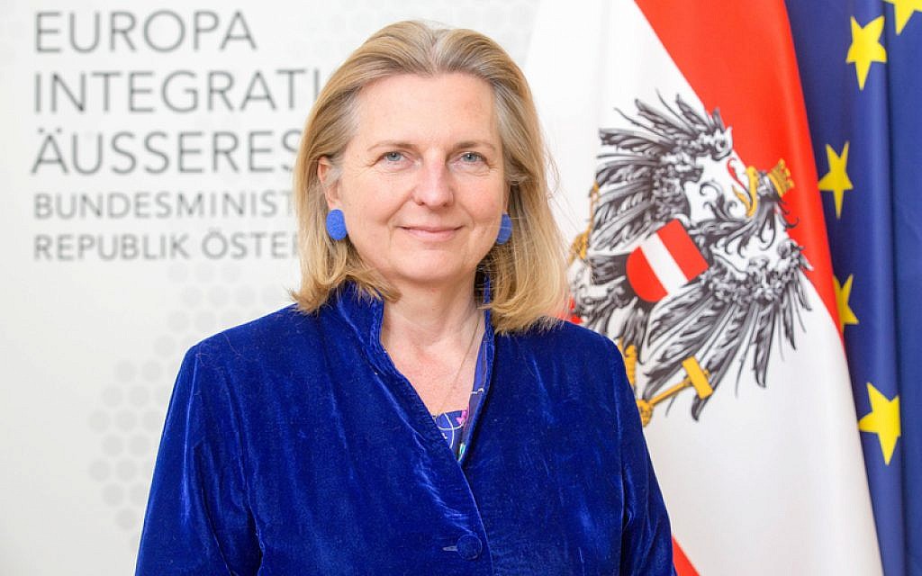 Austrian Foreign Minister Karin Kneissl (George Schneider) Austrian Foreign Minister Karin Kneissl (George Schneider)