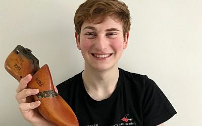 Shoe designer and maker Daniel Charkow  poses with a last. (Joshua Charkow)
