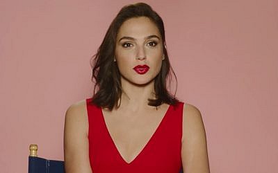 Israeli star Gal Gadot features in an advertisement for Revlon in a video released January 9, 2018. (Screen capture: YouTube)