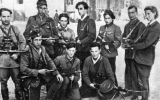 Abba Kovner stands at the center of the Vilna Ghetto Fighters, some of whom later joined the group 'Nakam.' (CC BY-SA Wikimedia Commons)