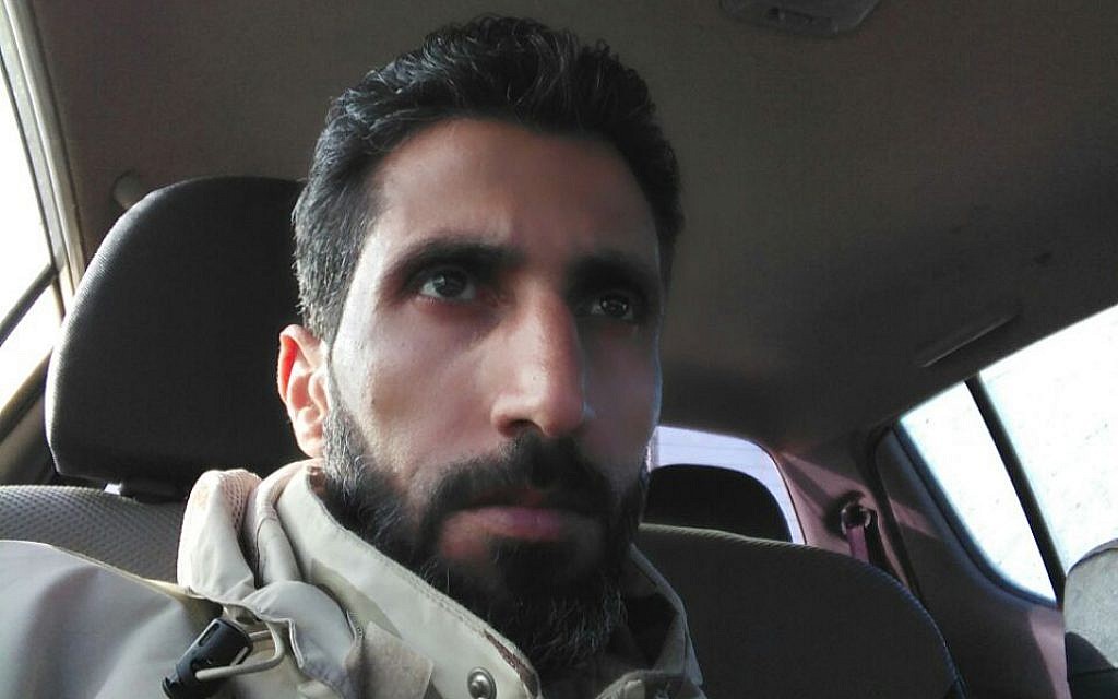 Abu Muhammad al-Akhtubut, a commander from National Syrian Liberation Front rebel group from the Syrian Golan Heights. (Courtesy) Abu Muhammad al-Akhtubut, a commander from National Syrian Liberation Front rebel group from the Syrian Golan Heights. (Courtesy)