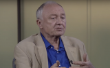 Ken Livingstone appears on Iran's Press TV on International Holocaust Remembrance Day, January 27, 2018. (Screen capture: YouTube)