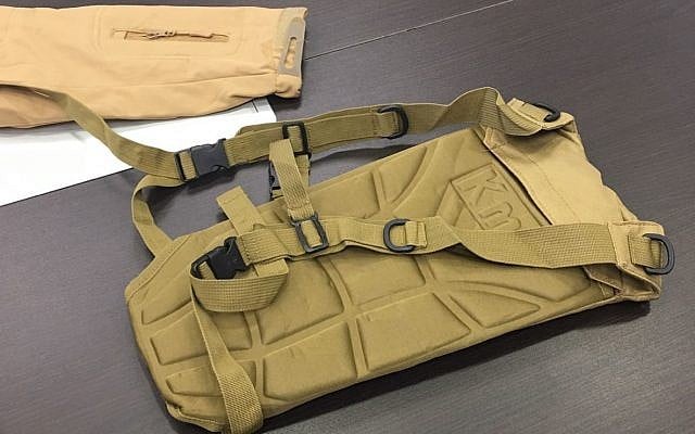 Military gear being smuggled to Gaza, seized at Ashdod port on January 15, 2018. (Israel Tax Authority/Ashdod customs)