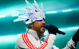 Jay Kay, the lead singer of Britain's funk jazz band Jamiroquai, which will perform in Israel on May 2, 2018 (Courtesy Jamiroquai Facebook page)