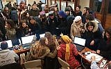 Youth arrive at the Netiv Ha'avot illegal outpost in a solidarity Shabbat event ahead of a planned March demolition. (Courtesy: Campaign to save Netiv Ha'avot)