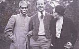 Wilfrid Israel (middle), traveled far and wide, cultivating important friendships and connections. (Courtesy Yonatan Nir)