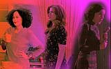 “Black-ish,” “Will & Grace” and “The Marvelous Mrs. Maisel” are among the TV series nominated for this year’s Golden Globes. (JTA graphic/Lior Zaltzman)