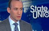 White House special adviser Stephen Miller defends US President Donald Trump on the CNN show State of the Union, January 7, 2018. (YouTube screenshot)