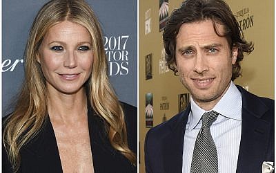 In this combination photo, Gwyneth Paltrow attends the WSJ. Magazine 2017 Innovator Awards in New York on November 1, 2017, left, and executive producer/writer Brad Falchuk appears at the premiere of "American Horror Story: Hotel" in Los Angeles on October 3, 2015. Paltrow, 45, announced her engagement to Falchuk on Instagram on January 8, 2018. (Photos by Evan Agostini, left, and Chris Pizzello/Invision/AP)