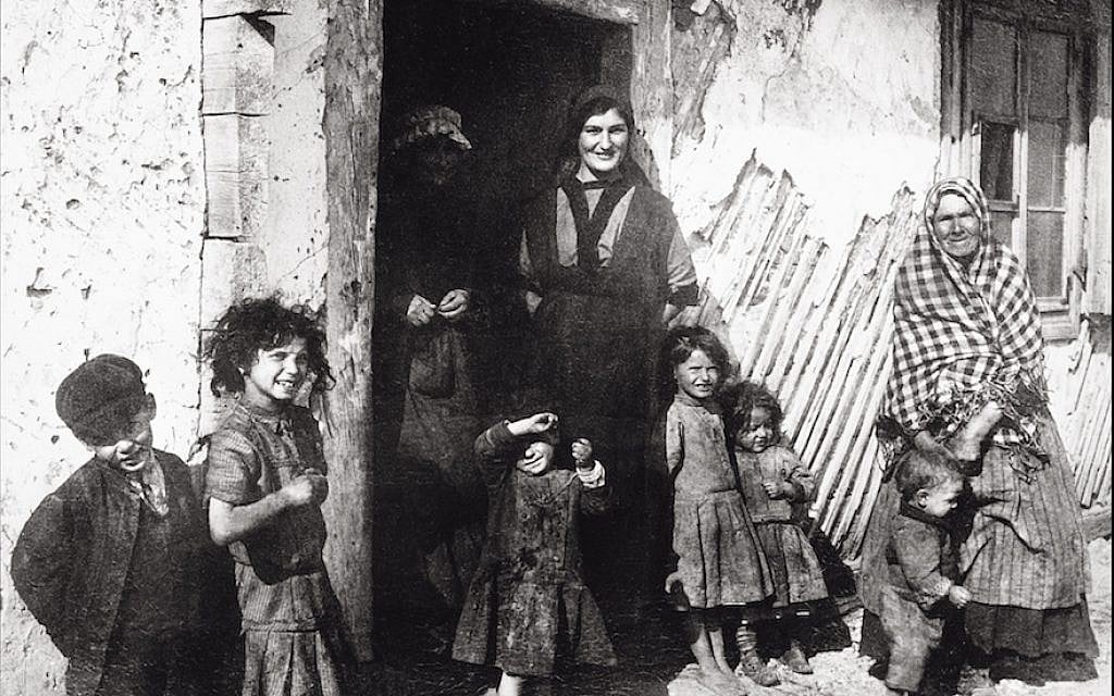 A Jewish family in Jedrzejow, Poland, circa 1900. (Imagno/Getty Images via JTA) A Jewish family in Jedrzejow, Poland, circa 1900. (Imagno/Getty Images via JTA)