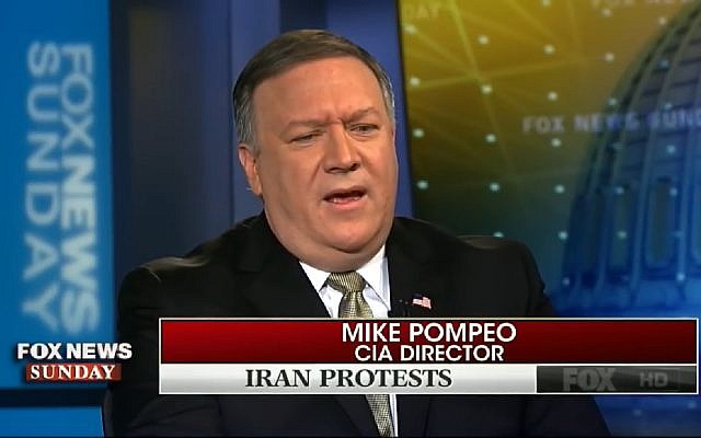CIA Director Mike Pompeo speaks on Fox News, January 7, 2018. (Screen capture: YouTube)