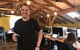 Lemonade co-founder Shai Wininger at his office in Tel Aviv on December 20, 2017 (Shoshanna Solomon/Times of Israel)
