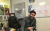 Nir Zohar, president and chief operating officer at Wix.com, in his Tel Aviv office; Nov. 29, 2017. (Shoshanna Solomon/Times of Israel)