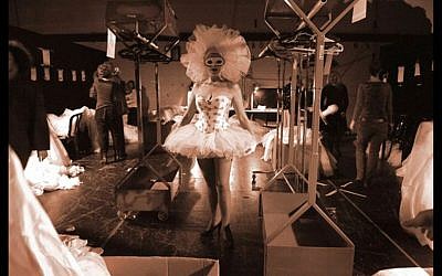 Illustrative: Trying on costumes from the Israeli Opera costume closet in time for Purim (Courtesy Yossi Tzveker)