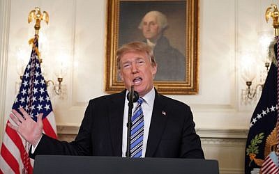 US President Donald Trump speaks on the Florida school shooting in the White House in Washington, DC, on February 15, 2018. (AFP/Mandel Ngan)