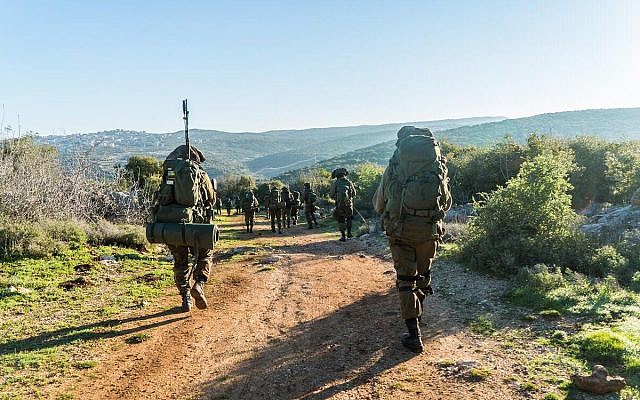 Israeli combat soldiers take part in an exercise. (Israel Defense Forces) Israeli combat soldiers take part in an exercise. (Israel Defense Forces)