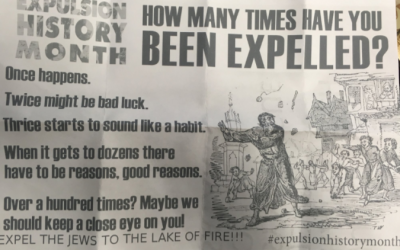Illustrative: Anti-Semitic hate mail received by the Jewish community center in Windsor, Ontario, Canada, on Friday, February 16, 2018. (B'nai Brith Canada)