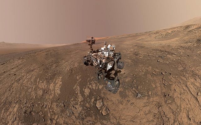 Composite image made from a series of photos taken on January 23, 2018, shows a self-portrait of NASA's Curiosity Mars rover on Vera Rubin Ridge. (NASA/JPL-Caltech/MSSS via AP) Composite image made from a series of photos taken on January 23, 2018, shows a self-portrait of NASA's Curiosity Mars rover on Vera Rubin Ridge. (NASA/JPL-Caltech/MSSS via AP)