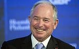 In this Wednesday, September 20, 2017 file photo, Blackstone Group chairman and CEO Stephen Schwarzman speaks at the Bloomberg Global Business Forum, in New York. (AP Photo/Mark Lennihan, File)