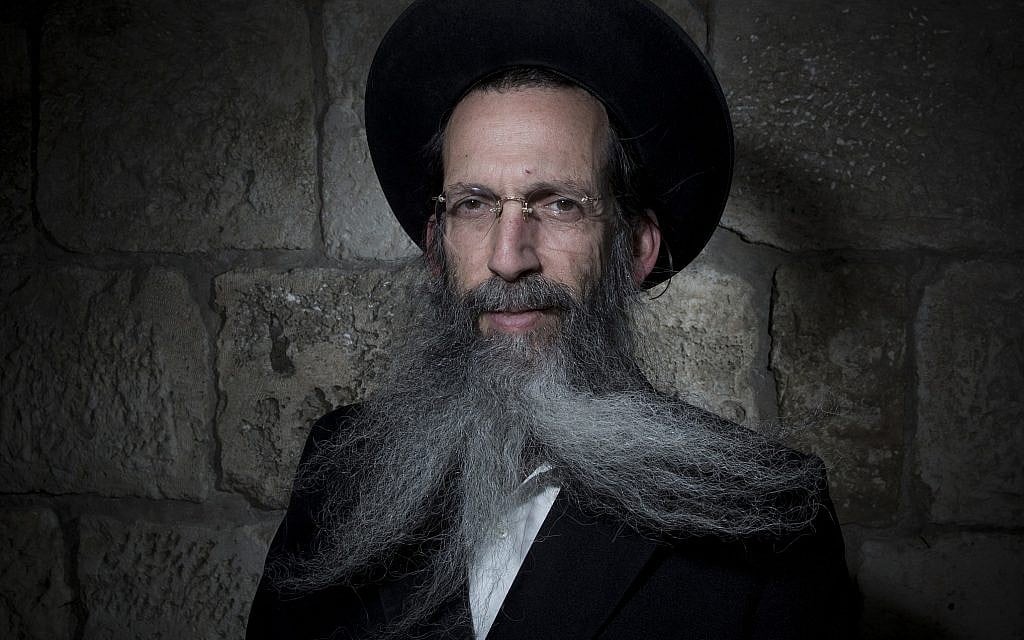 Tzvi Schiff poses for a portrait in Jerusalem's Old City, February 11, 2018. (AP Photo/Oded Balilty)