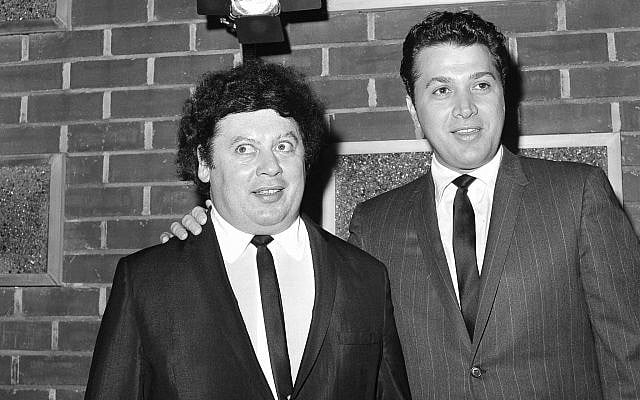 In this December 10, 1965, file photo, the US comedy team of Marty Allen, left, and Steve Rossi, is making their first film on the Paramount lot in Los Angeles. (AP Photo/David F. Smith, File) In this December 10, 1965, file photo, the US comedy team of Marty Allen, left, and Steve Rossi, is making their first film on the Paramount lot in Los Angeles. (AP Photo/David F. Smith, File)