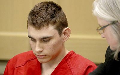 Nikolas Cruz appears in court for a status hearing before Broward Circuit Judge Elizabeth Scherer in Fort Lauderdale, Florida, on February 19, 2018. (Mike Stocker/South Florida Sun-Sentinel via AP, Pool)