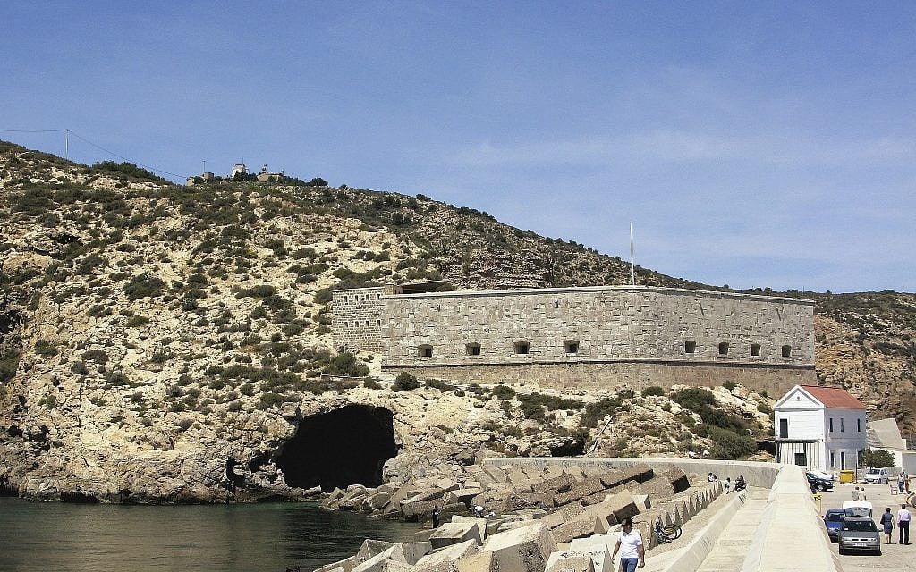 This undated image provided by João Zilhão in February 2018 shows the Cueva de los Aviones near Cartagena, Spain. (João Zilhão via AP)