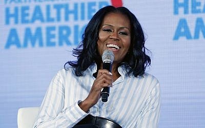 Former first lady Michelle Obama at the Partnership for a Healthier American 2017 Healthier Future Summit in Washington, May 12, 2017. (AP Photo/Pablo Martinez Monsivais, File) Former first lady Michelle Obama at the Partnership for a Healthier American 2017 Healthier Future Summit in Washington, May 12, 2017. (AP Photo/Pablo Martinez Monsivais, File)