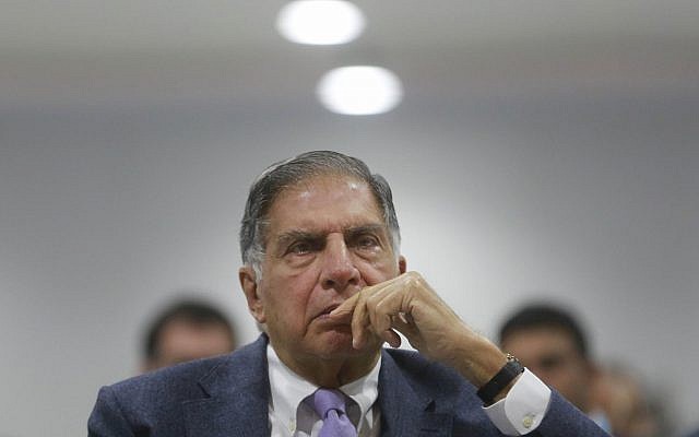 Indian industrialist Ratan Tata at the 'Make in India' event in Mumbai, India, February 15, 2016. (AP Photo//Rafiq Maqbool) Indian industrialist Ratan Tata at the 'Make in India' event in Mumbai, India, February 15, 2016. (AP Photo//Rafiq Maqbool)
