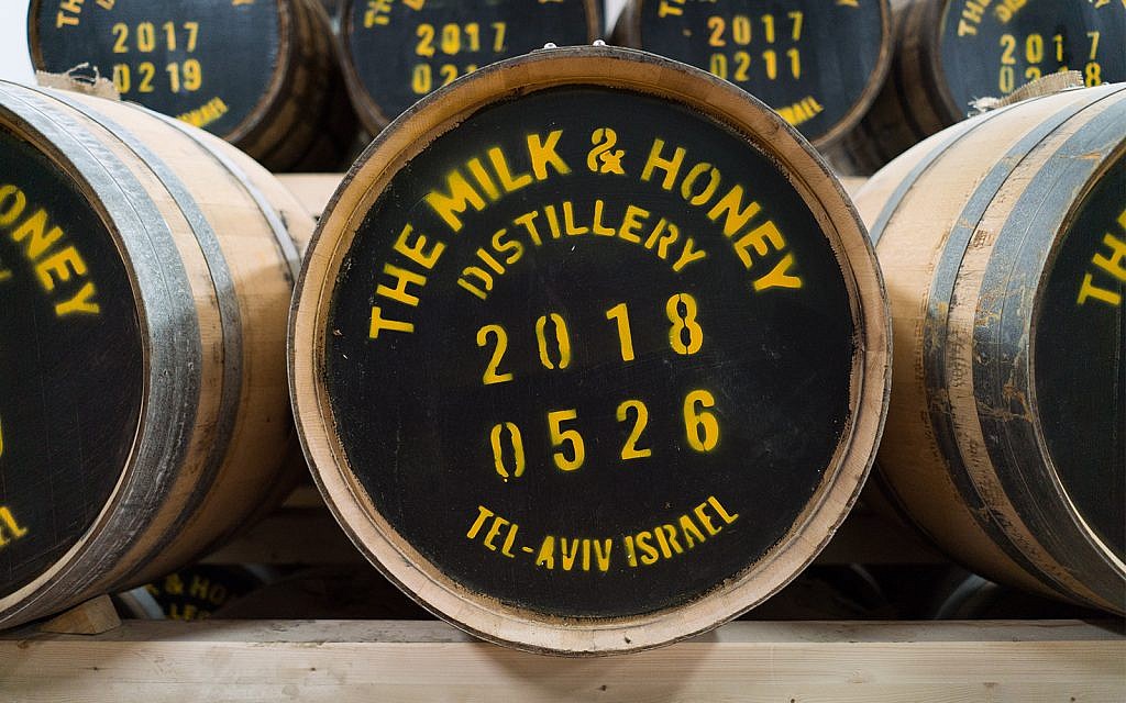 The Milk and Honey distillery in Tel Aviv, February 20, 2018. (Luke Tress/Times of Israel)