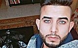 Abed al-Karim Assi, the terrorist who stabbed to death Itamar Ben-Gal at the Ariel Junction on February 5, 2018. (Courtesy)
