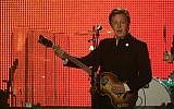 Former Beatle Paul McCartney, during his concert in Tel Aviv on September 25, 2008. (Nati Shohat/FLASH90/File)