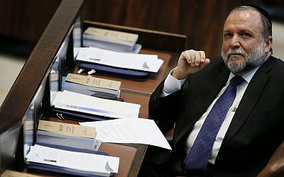 Shas MK Yitzhak Cohen attends a Knesset plenum session on February 13, 2013.(Miriam Alster/Flash90)