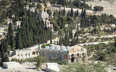 Illustrative: A view over Gethsemane and the Church of Mary Magdalene in Jerusalem. (Sebi Berens/Flash90)