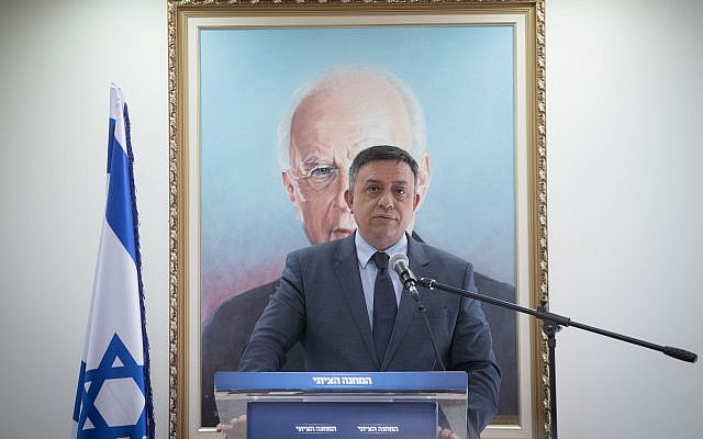 Head of the Zionist Union party Avi Gabbay seen during a faction meeting at the Knesset on February 5, 2018. (Miriam Alster/Flash90) Head of the Zionist Union party Avi Gabbay seen during a faction meeting at the Knesset on February 5, 2018. (Miriam Alster/Flash90)