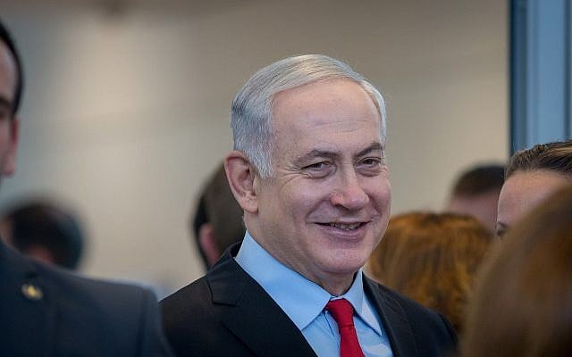 Prime Minister Benjamin Netanyahu attends an inauguration ceremony for a new section at the Ben Gurion International Airport near Tel Aviv, on February 15, 2018. (Miriam Alster/ Flash90) Prime Minister Benjamin Netanyahu attends an inauguration ceremony for a new section at the Ben Gurion International Airport near Tel Aviv, on February 15, 2018. (Miriam Alster/ Flash90)