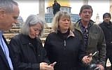 From L to R:  US Congressman David McKinley, his wife Mary Gerkin, Jean Tipton and Congressman Scott Tipton visit the Temple Mount in Jerusalem on February 22, 2018. (screen capture: Facebook)