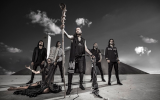 The album cover of Orphaned Land's latest album, 'Unsung Prophets and Dead Messiahs,' with lead singer Kobi Farhi at the center (Courtesy Orphaned Land)