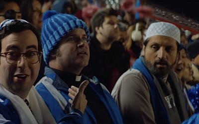A scene from a Toyota ad aired during the Super Bowl on February 5, 2018. (screen capture: YouTube)