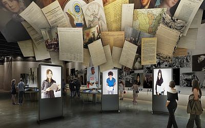 Conceptualization of the Holocaust and human rights museum under construction in Dallas, Texas, set to open in 2019, created by Berenbaum Jacobs Associates (courtesy)