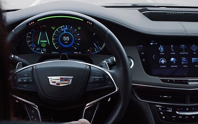 Behind the wheel of the CT6 (YouTube screenshot) Behind the wheel of the CT6 (YouTube screenshot)