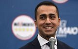 Italy's populist Five Star Movement (M5S) party leader Luigi Di Maio, addresses journalists a day after Italy's general elections, on March 5, 2018 in Rome. (AFP PHOTO / Filippo MONTEFORTE)