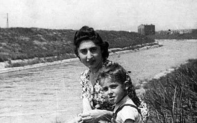 'Mommy, we're going to die together,' 7-year-old Michál would whisper to his mother, Genia. Here they are in the Sosnowiec Ghetto, circa 1941. In 1944, the mother and son were deported to Auschwitz and murdered. (Yad Vashem)