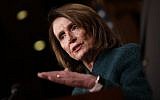 US House Minority Leader Nancy Pelosi speaks during a news conference at the US Capitol on March 22, 2018. (Win McNamee/Getty Images/AFP)