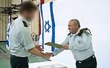 IDF chief Gadi Eisenkot awards an official commendation to the Sayeret Matkal and Military Intelligence special missions units on March 27, 2018. (Israel Defense Forces)