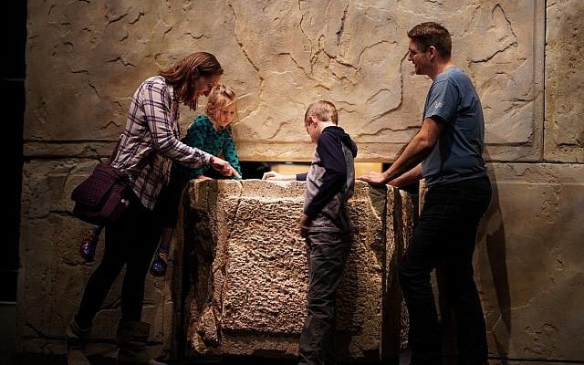 Part of the Dead Sea Scrolls Exhibition in the Denver Museum of Nature and Science. (Yoli Shwartz, Israel Antiquities Authority)