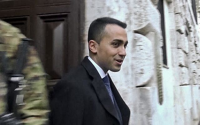 In this image taken from video, Five-Star Movement Leader Luigi Di Maio speaks to reporters as he leaves home in Rome, Monday, March 5, 2018, the day after Italy's general elections. (ANSA via AP) In this image taken from video, Five-Star Movement Leader Luigi Di Maio speaks to reporters as he leaves home in Rome, Monday, March 5, 2018, the day after Italy's general elections. (ANSA via AP)